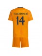 Real Madrid Aurelien Tchouameni #14 Bortedraktsett Barn 2024-25 Korte ermer (+ bukser)